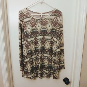 Pinkblush Tribal pattern top